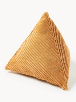 Cuscino triangolare in velluto a coste Kylen