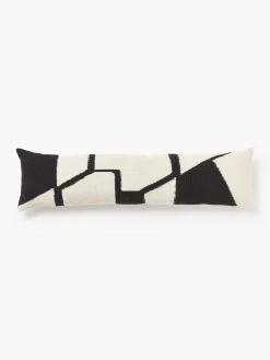Cuscino XL tessuto a mano con motivo geometrico Asta
