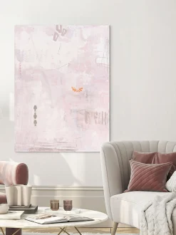 Dipinto su tela dipinto a mano Pink Petite
