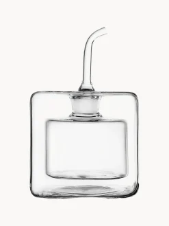 Dispenser aceto e olio in vetro borosilicato fatto a mano Cube