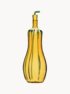 Dispenser aceto e olio in vetro borosilicato fatto a mano Vegetables