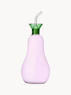Dispenser aceto e olio in vetro borosilicato fatto a mano Vegetables