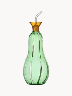 Dispenser aceto e olio in vetro borosilicato fatto a mano Vegetables