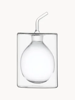 Distributore aceto e olio in vetroborosilicato fatto a mano Cilindro alt. 15 cm