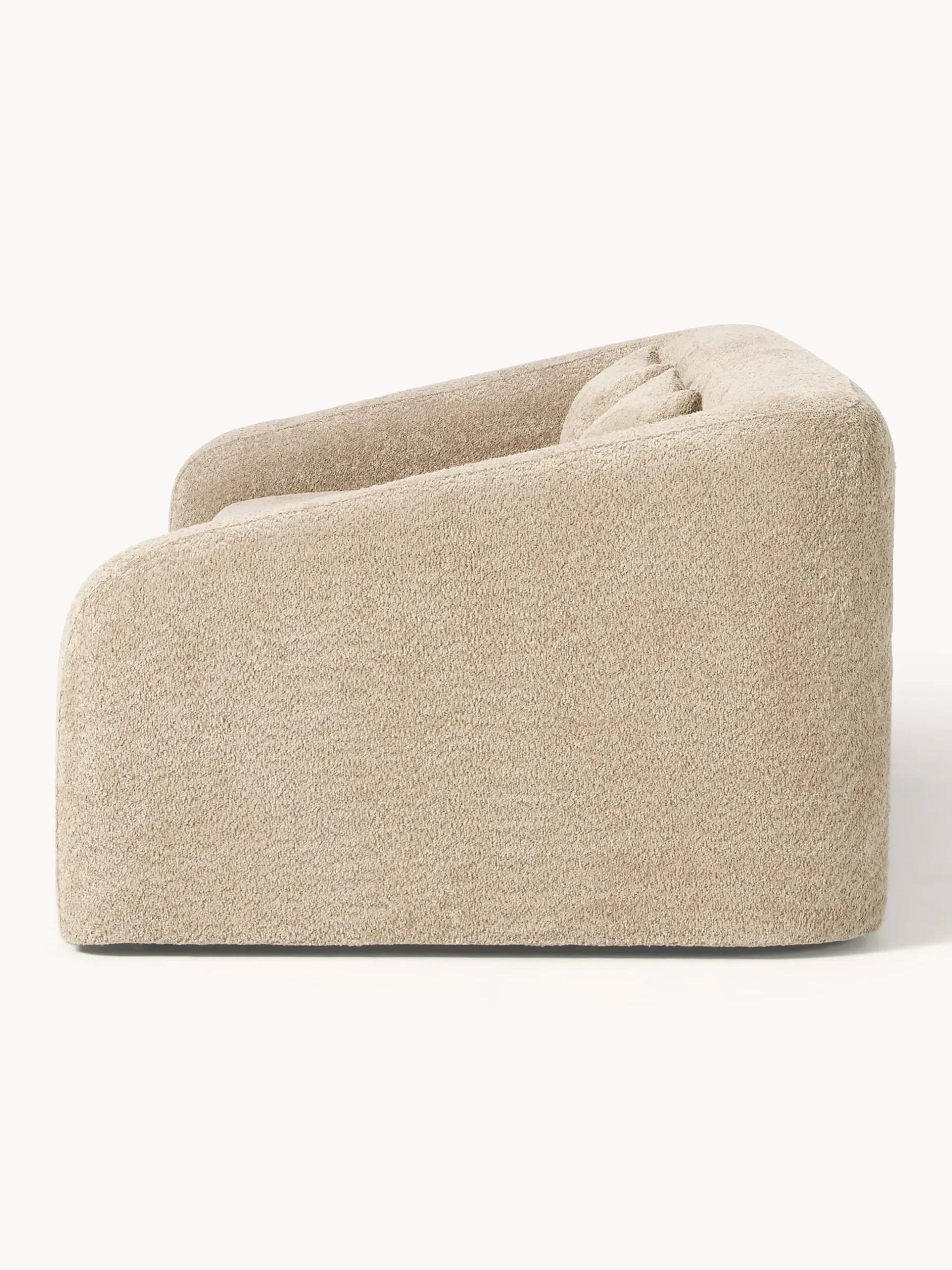 Divano letto 3 posti in teddy-bouclé Eliot