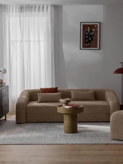 Divano letto 3 posti in teddy-bouclé Eliot