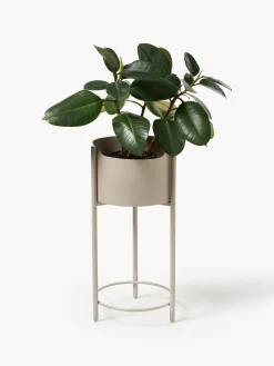 Fioriera in metallo Taru, alt. 65 cm
