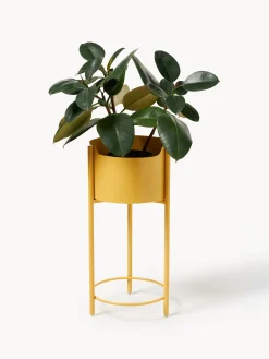 Fioriera in metallo Taru, alt. 65 cm