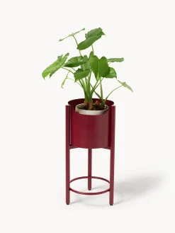 Fioriera in metallo Taru, alt. 45 cm