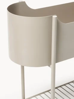 Fioriera in metallo Taru, alt. 65 cm