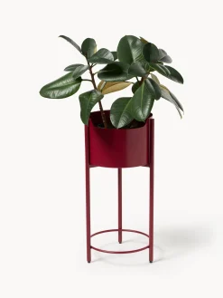 Fioriera in metallo Taru, alt. 65 cm