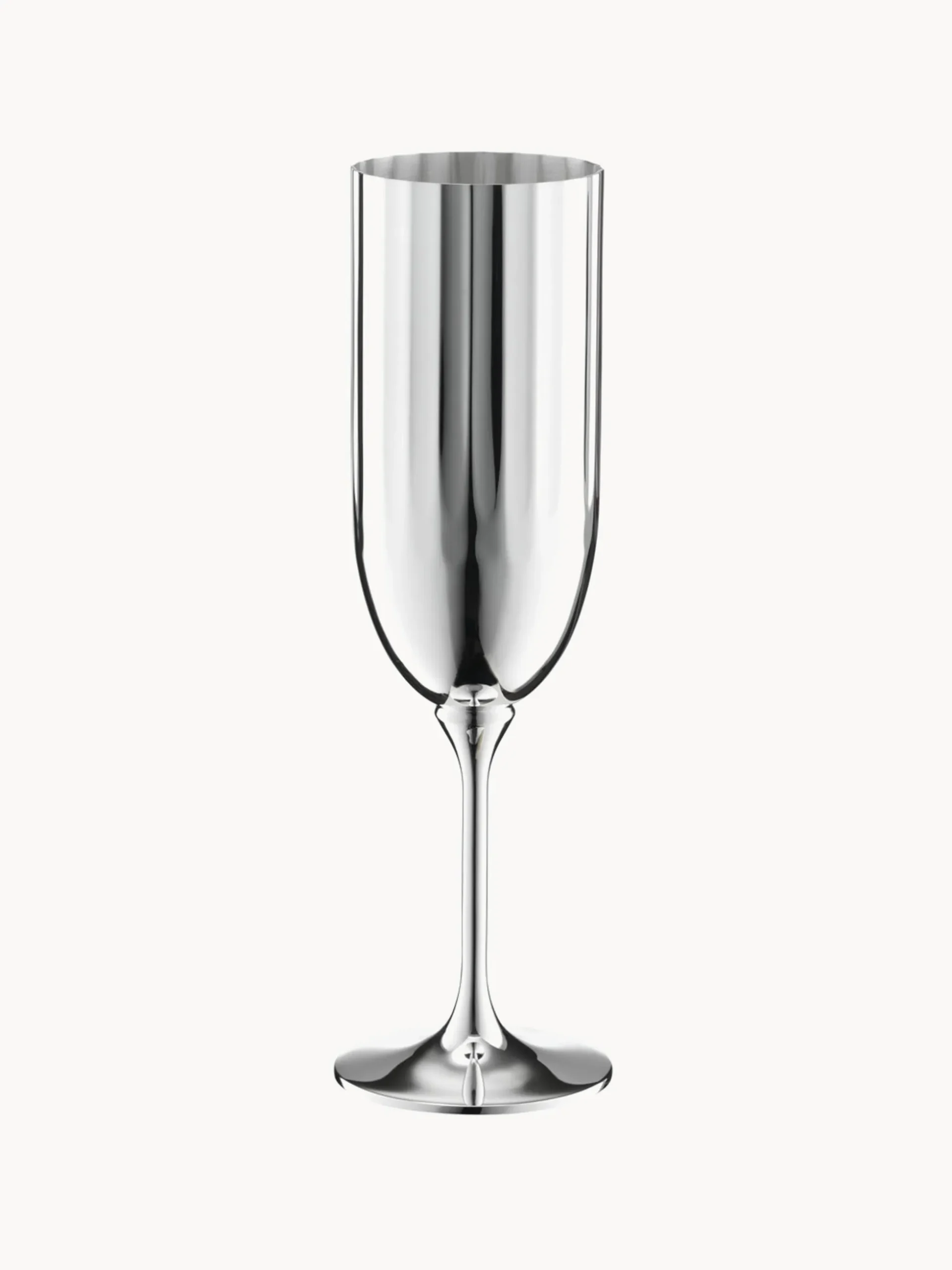 Flûte da champagne placcata in argento fatto a mano Belvedere