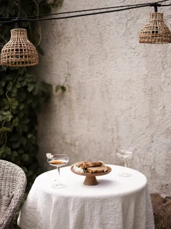 Ghirlanda luminosa da esterno in rattan Sarah, 650 cm