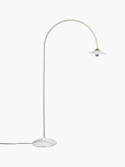 Lampada ad arco fatta a mano con base in marmo Moou