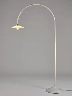 Lampada ad arco fatta a mano con base in marmo Moou