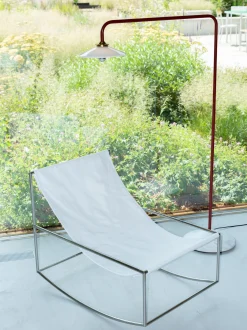 Lampada ad arco fatta a mano con base in marmo Moou