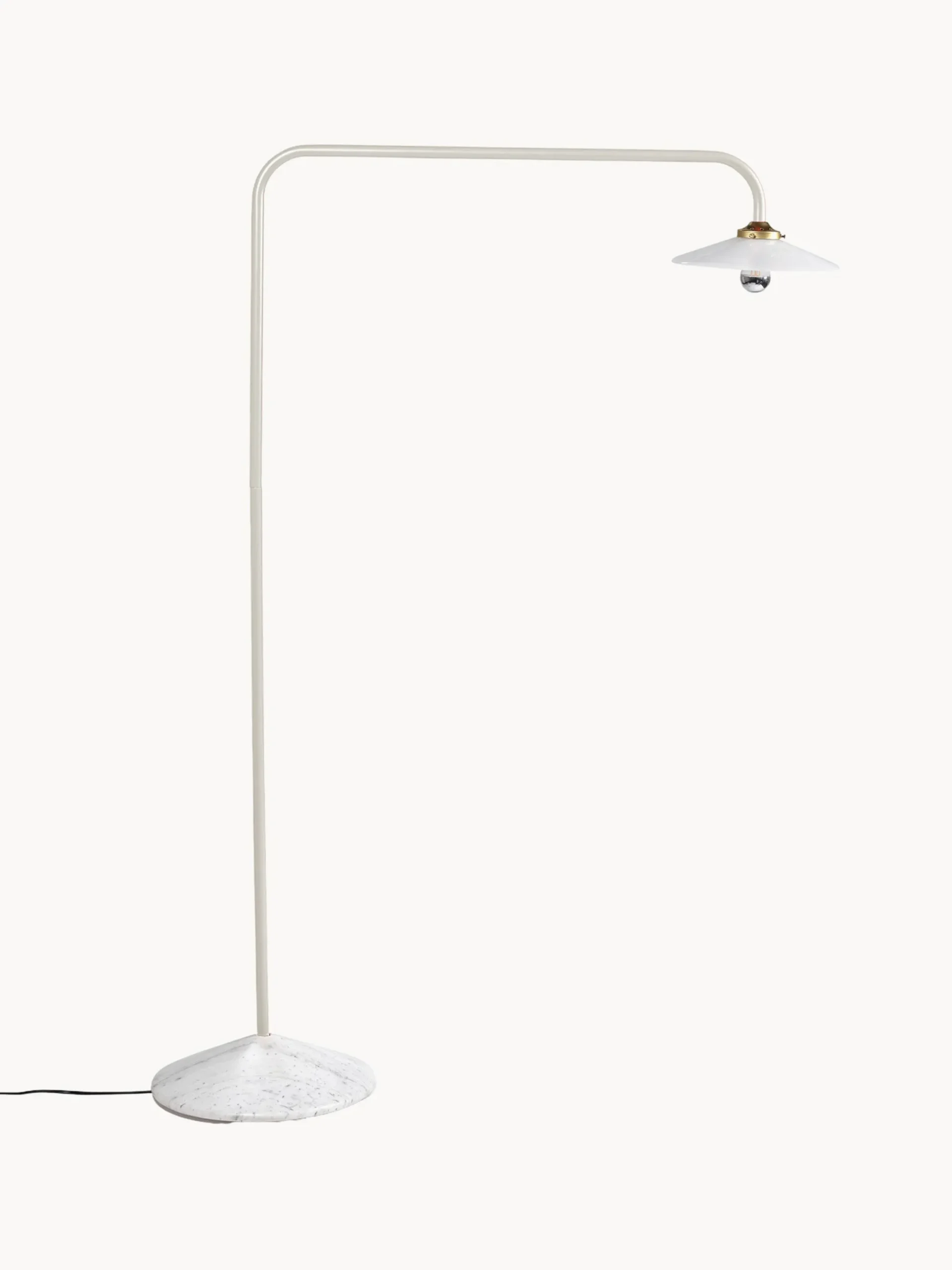 Lampada ad arco fatta a mano con base in marmo Moou