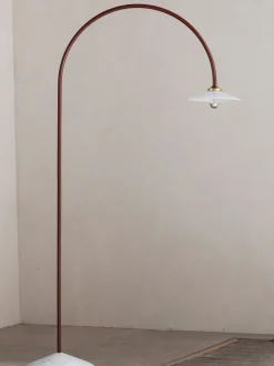 Lampada ad arco fatta a mano con base in marmo Moou