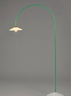 Lampada ad arco fatta a mano con base in marmo Moou