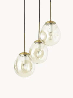 Lampada a sospensione a grappolo in vetro Amora