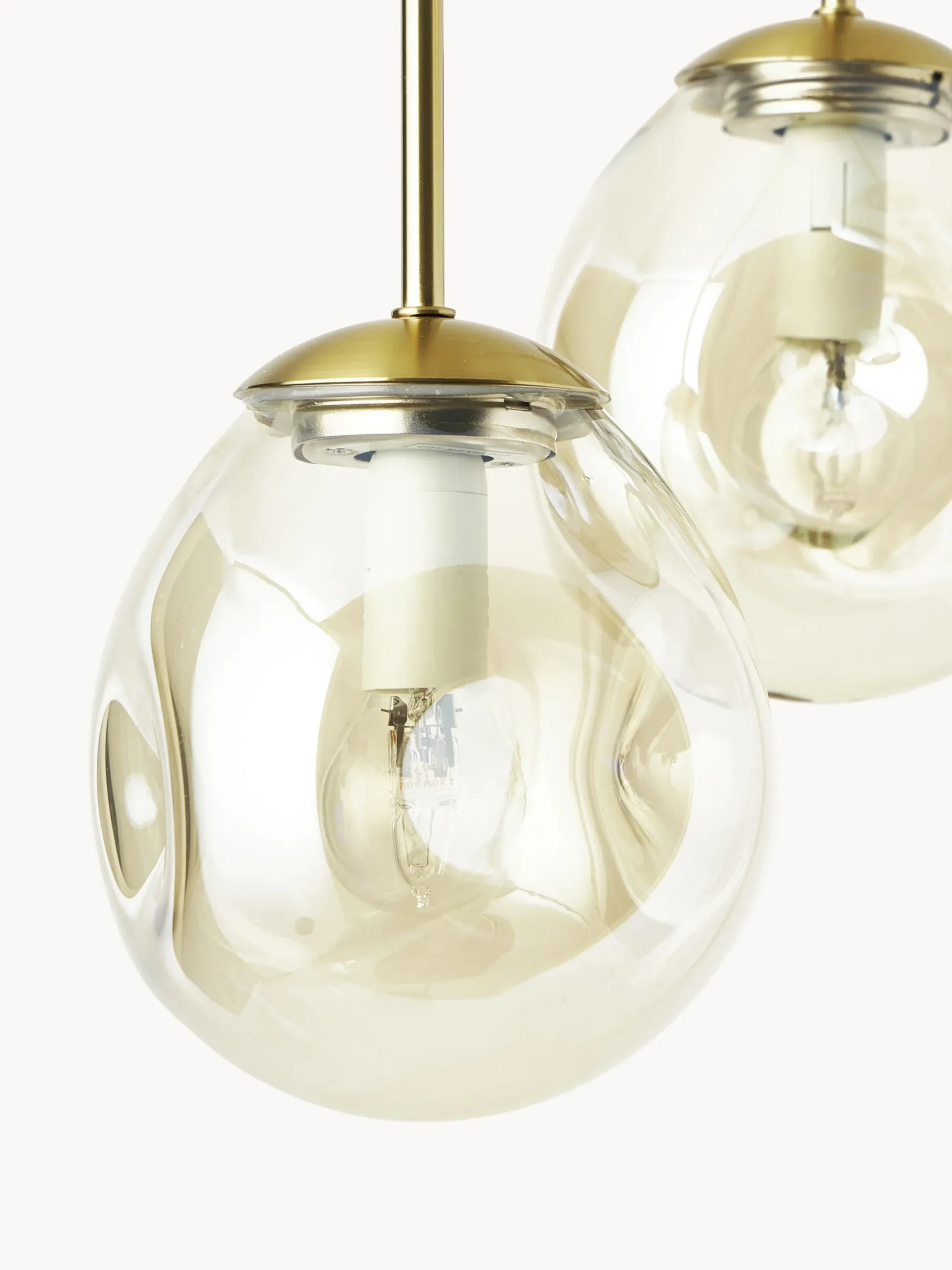 Lampada a sospensione a grappolo in vetro Amora