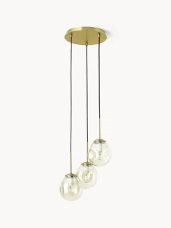Lampada a sospensione a grappolo in vetro Amora