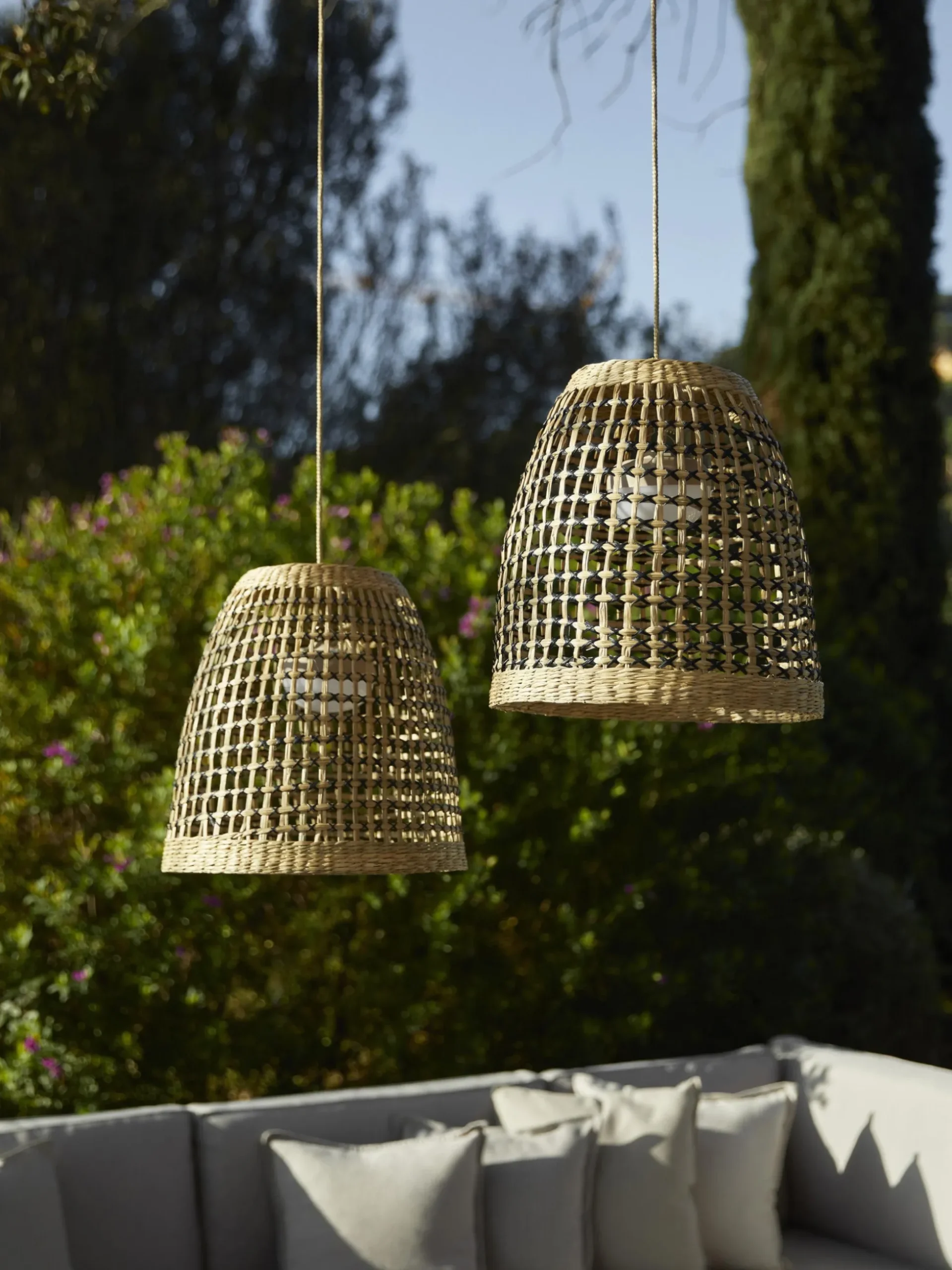 Lampada a sospensione da esterno a LED con luce regolabile fatta a mano Positano