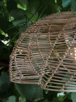 Lampada a sospensione da esterno in rattan Mayla, varie misure