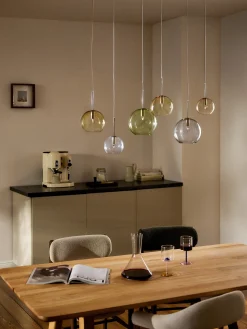 Lampada a sospensione grande con sfere in vetro Raquel
