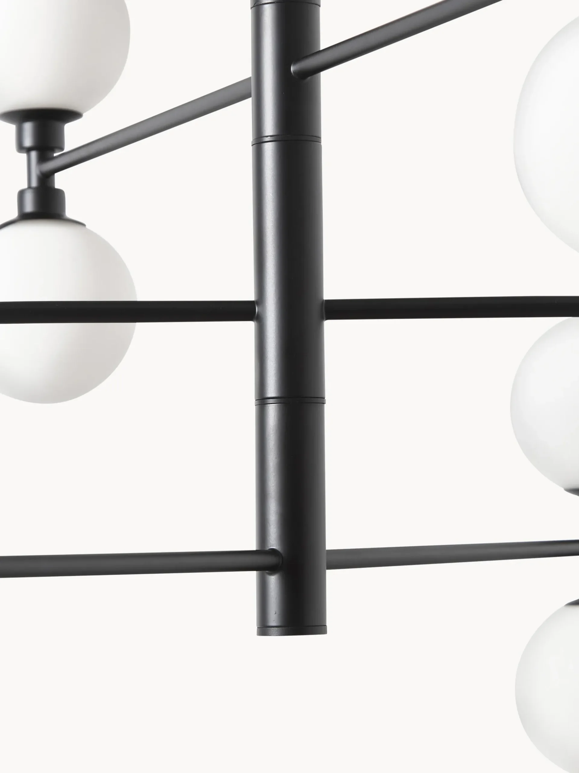 Lampada a sospensione grande con sfere in vetro opale Grover
