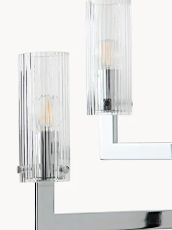 Lampada a sospensione in vetro millerighe Emmi