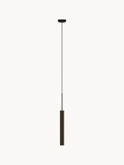 Lampada a sospensionepiccola con superficie rigata Tubulaire, alt. 48 cm