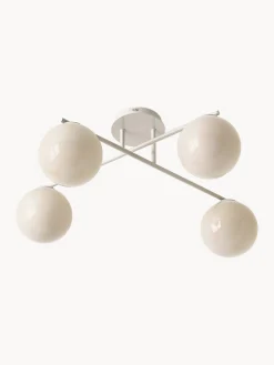 Lampada da soffitto in vetro opale Atlanta