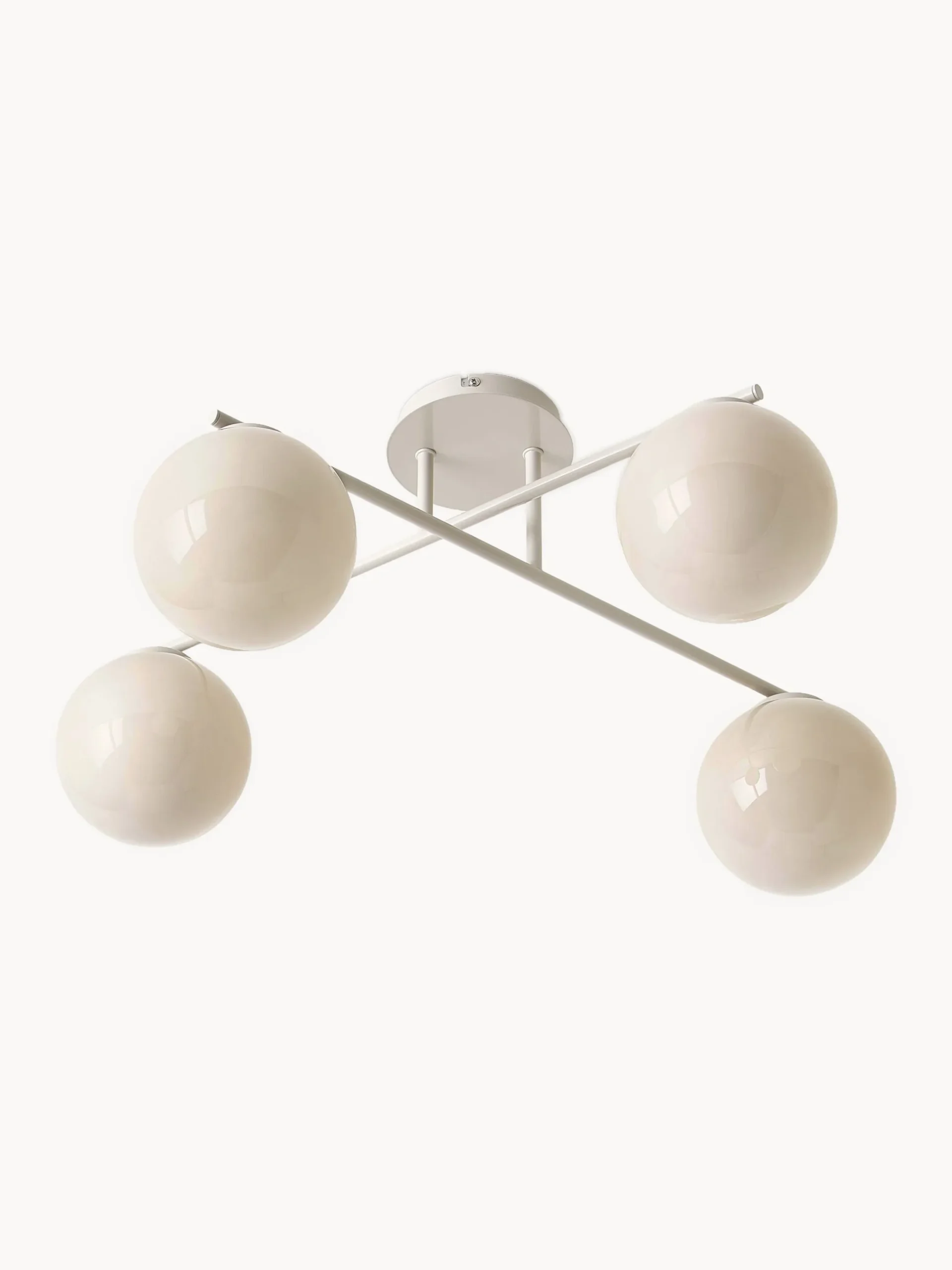 Lampada da soffitto in vetro opale Atlanta