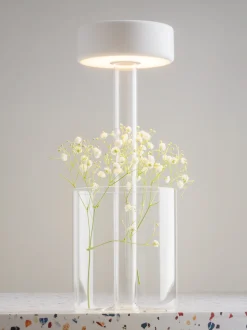 Lampada da tavolo piccola a LED dimmerabile con vaso AI Collaboration