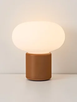 Lampada da tavolo piccola portatile Karl-Johan, luce regolabile