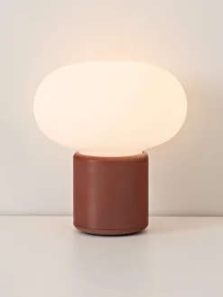 Lampada da tavolo piccola portatile Karl-Johan, luce regolabile