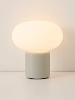 Lampada da tavolo piccola portatile Karl-Johan, luce regolabile