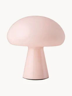 Lampada da tavolo portatile a LED in vetro soffiato con luce regolabile Obello