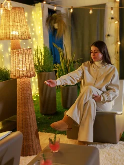 Lampada da terra da esterno a LED con luce regolabile Lola