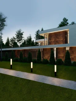 Lampada da terra da giardino a LED Tube, varie misure
