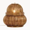 Lampada da terra piccola in rattan Bohemian