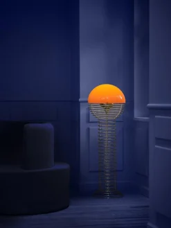 Lampada da terra piccola Wire, Design Verner Panton