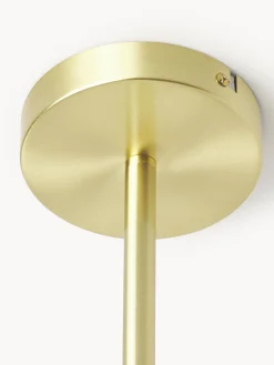 Lampada grande a sospensione in vetro opale Aurelia