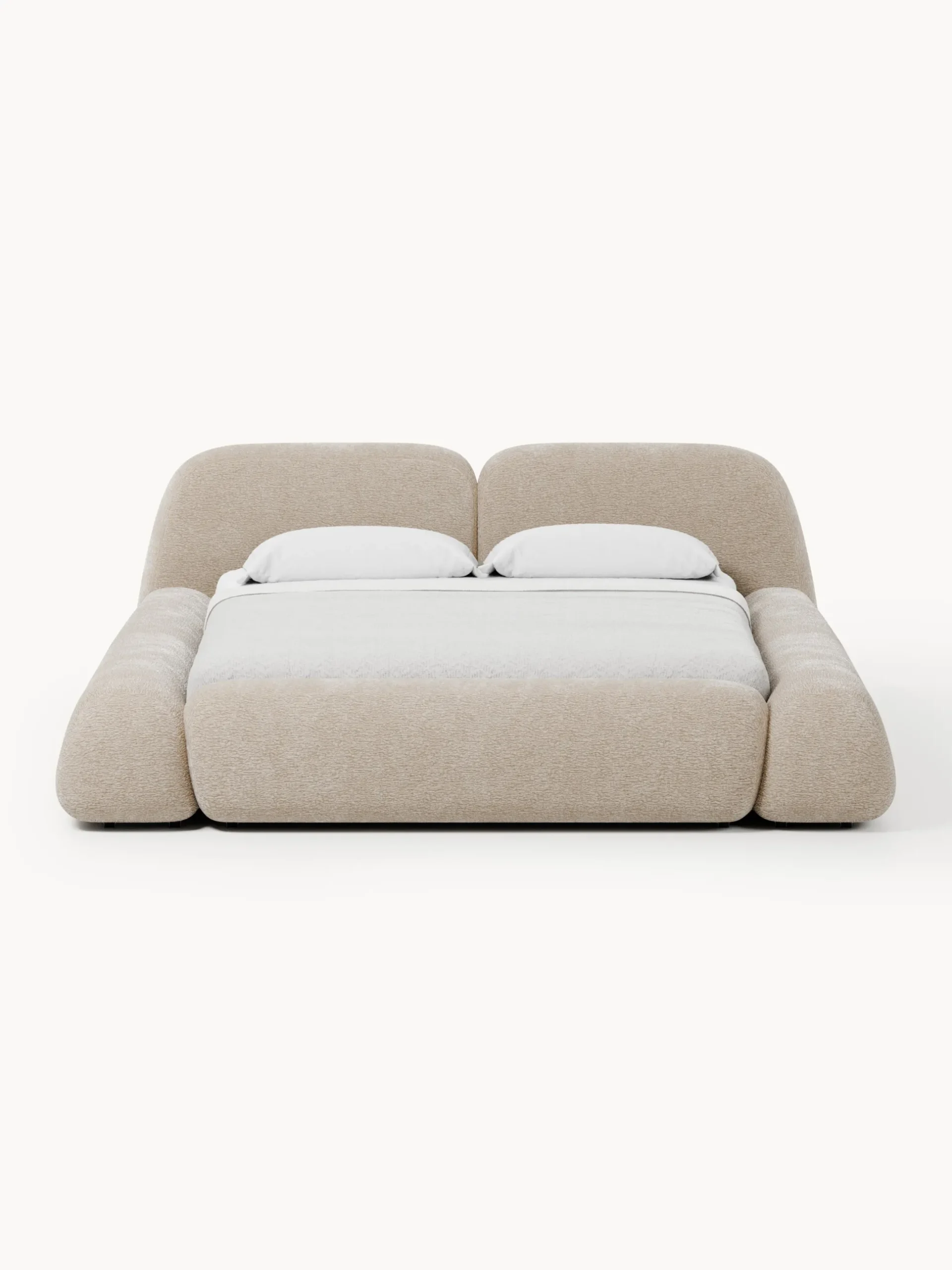 Letto imbottito con contenitore Wolke