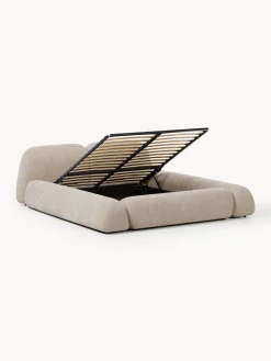 Letto imbottito con contenitore Wolke
