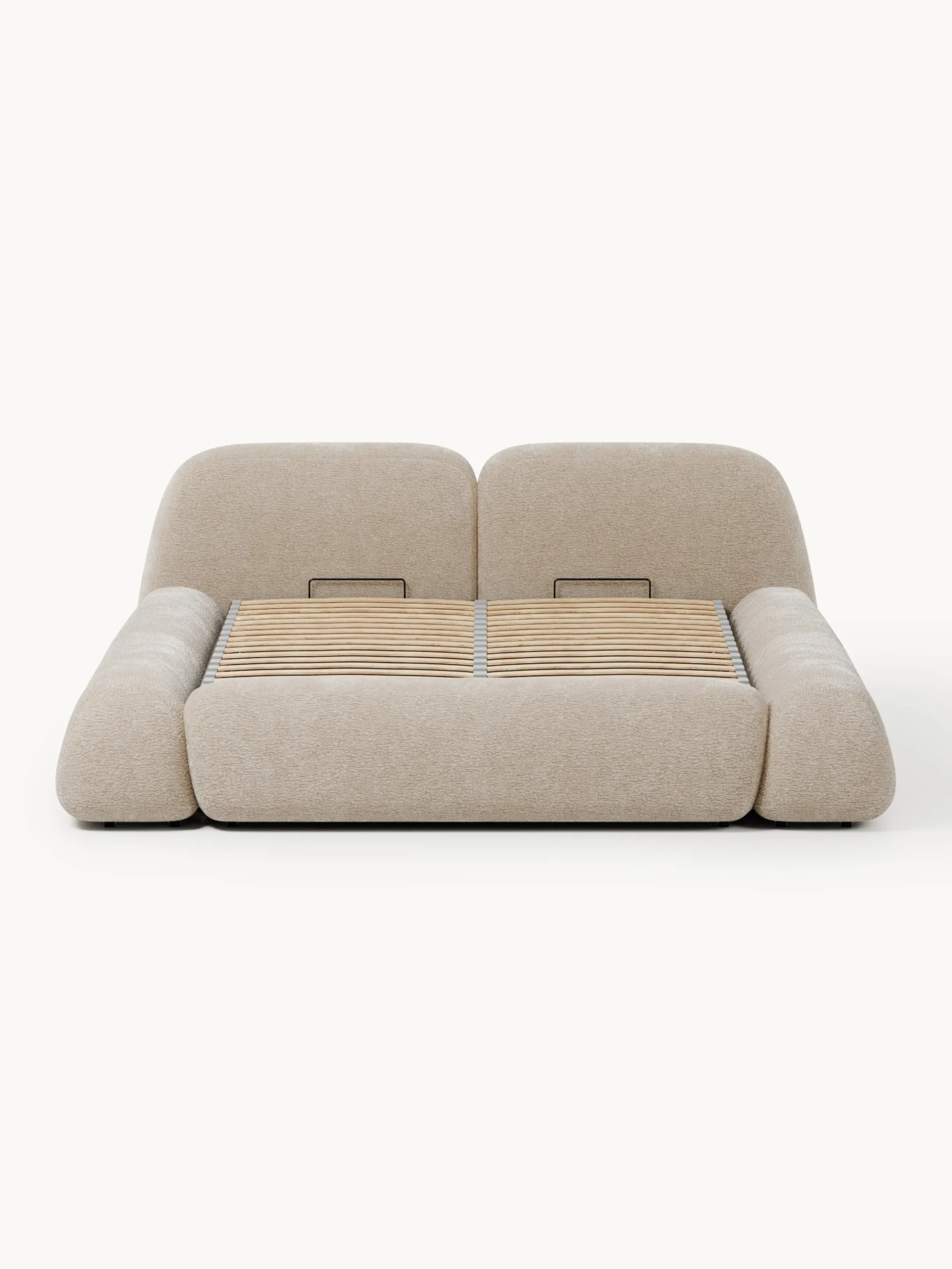 Letto imbottito con contenitore Wolke