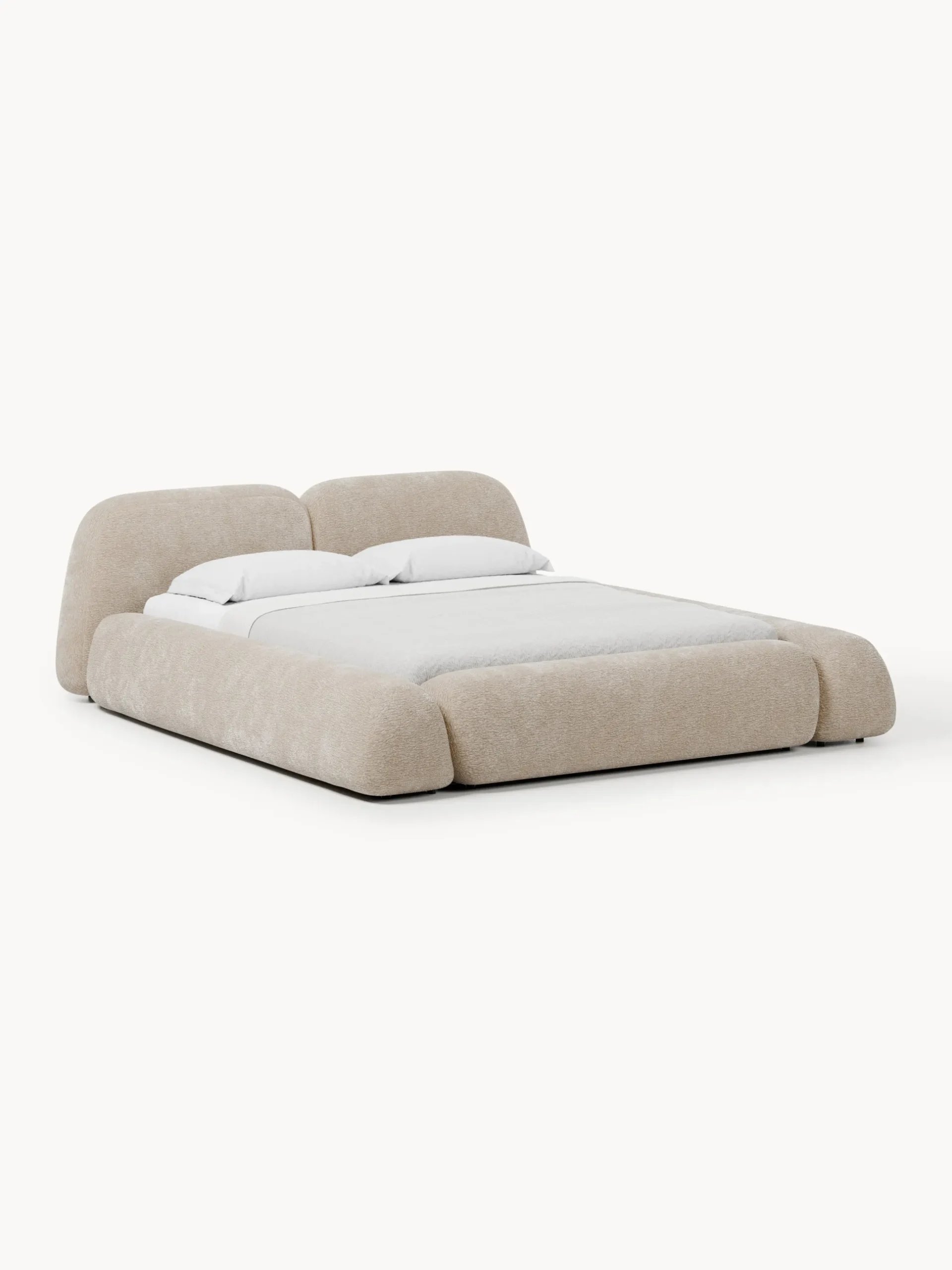 Letto imbottito con contenitore Wolke