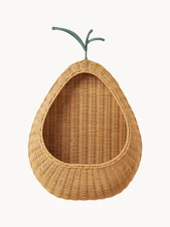 Mensola da parete in rattan fatta a mano Pear