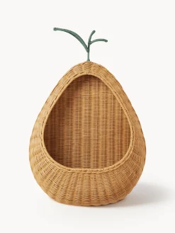 Mensola da parete in rattan fatta a mano Pear